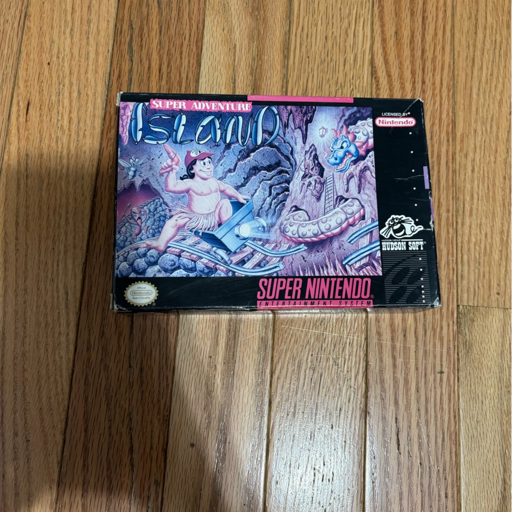 Super Nintendo super adventure Island complete in box